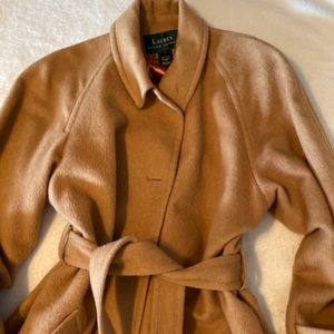 Ralph Lauren vintage 100% camel hair long coat sz 10 runs large